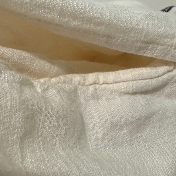 Fat Face Ivory embroidered Black Long Sleeve Dress Size 8 - Picture 12 of 12